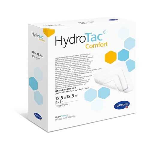Повязка Hydrotac comfort Гидротак комфорт губчатая самоклеящаяся 12,5х12,5 см 10 шт. в Аптека Невис