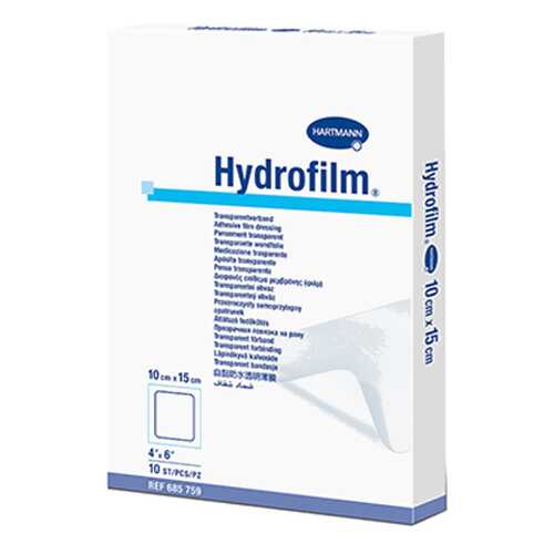 Самофиксирующаяся повязка HARTMANN Hydrofilm прозрачная 10 см х 15 см 10 шт. в Аптека Невис