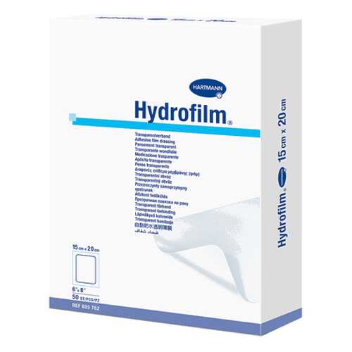 Самофиксирующаяся повязка HARTMANN Hydrofilm прозрачная 15 х 20 см 50 шт. в Аптека Невис