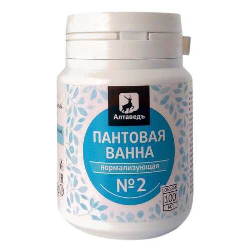 Пантовая ванна Алтаведъ Нормализующая №2 с баданом, черникой и душицей 100 мл в Аптека Невис