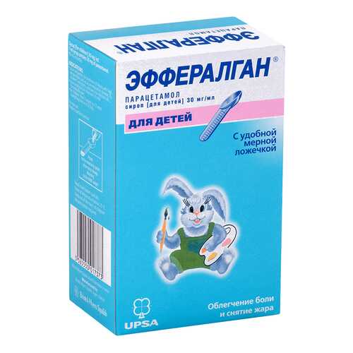 Эффералган сироп 30 мг/мл флакон 90 мл с мерной ложкой в Аптека Невис