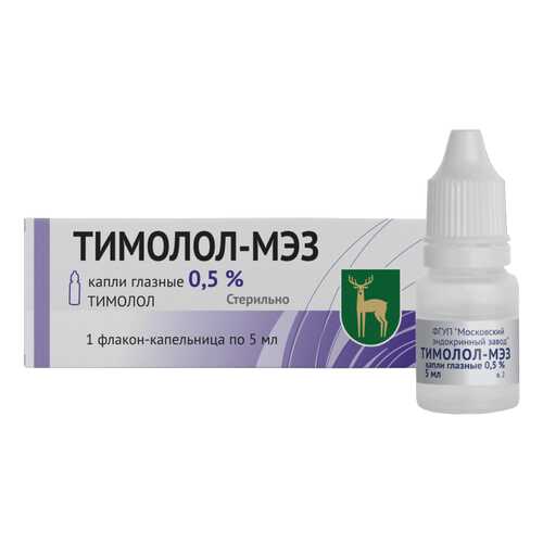 Тимолол МЭЗ капли глазн 0.5% фл 5 мл в Аптека Невис