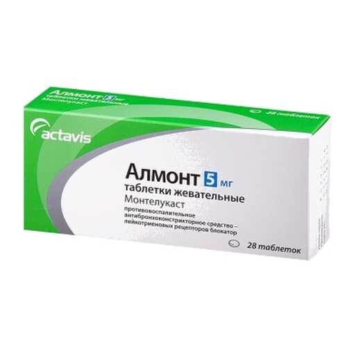 Алмонт таблетки жевательные 5 мг 28 шт. в Аптека Невис