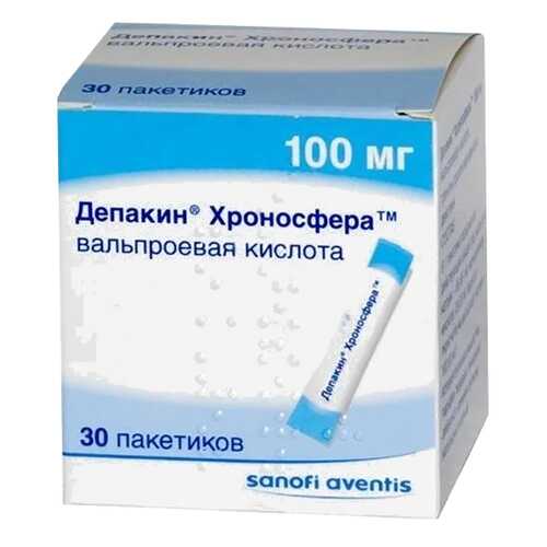 Депакин Хроносфера гранулы 100 мг 30 шт. в Аптека Невис