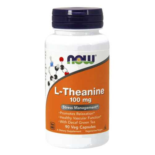 Для нервной системы NOW L-Theanine 100 мг 90 капсул в Аптека Невис