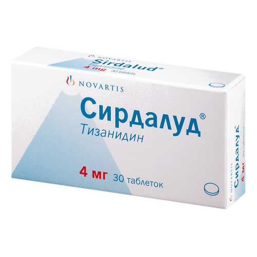 Сирдалуд таблетки 4 мг №30 в Аптека Невис