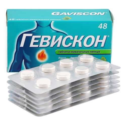Гевискон мята таб.жев. №48 в Аптека Невис