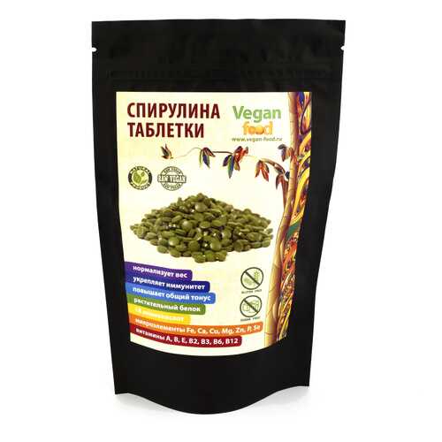 Водоросль Спирулина прессованная Super Green Food таблетки 100 г 200 шт. в Аптека Невис
