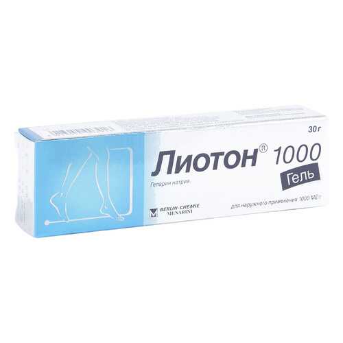Лиотон 1000 гель 1000 ЕД/г 30 г в Аптека Невис