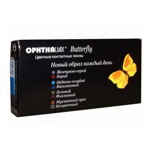 Контактные линзы Офтальмикс Butterfly 1-тоновые 2 линзы R 8,6 -4,50 Орех в Аптека Невис