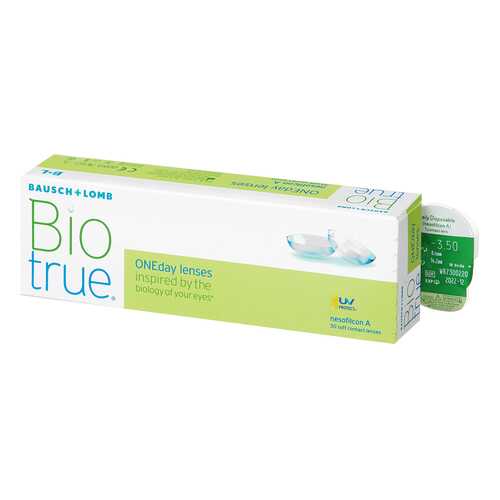 Контактные линзы Biotrue ONEday 30 линз +0,50 в Аптека Невис