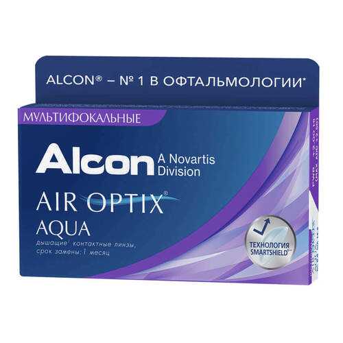 Контактные линзы Air Optix Aqua Multifocal 3 линзы high +4,00 в Аптека Невис