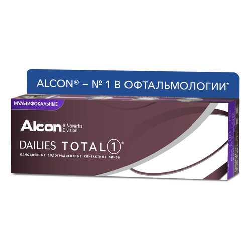 Контактные линзы Dailies Total1 Multifocal 30 линз Medium от +1,25 до +2,00 R 8,5 -3,00 в Аптека Невис