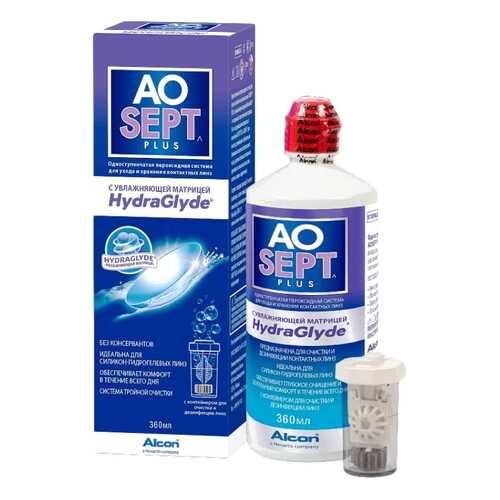 Раствор Aosept Plus HG 360 мл в Аптека Невис