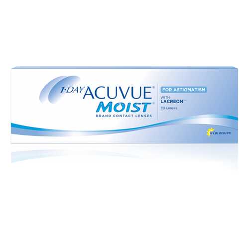 Контактные линзы 1-Day Acuvue Moist for Astigmatism 30 линз +1,25/-1,25/90 в Аптека Невис