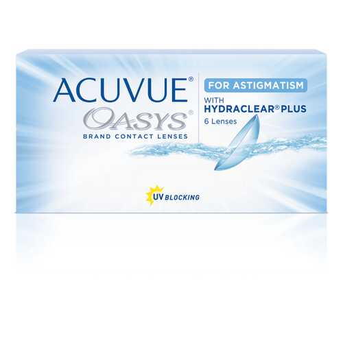 Контактные линзы Acuvue Oasys for Astigmatism with Hydraclear Plus 6 линз -2,75/-2,25/20 в Аптека Невис