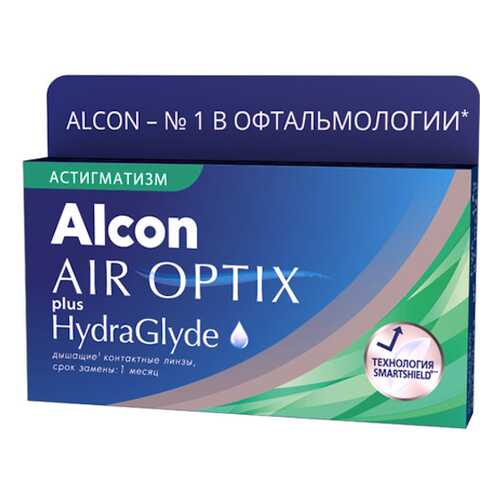 Контактные линзы AirOptix HydraGlyde for Astigmatism 3 шт. PWR -3,75, CYL -1,25, AXIS 010 в Аптека Невис