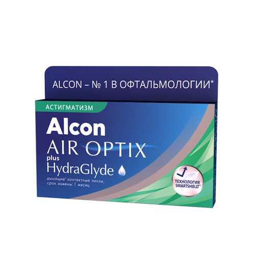 Контактные линзы AirOptix HydraGlyde for Astigmatism 3 шт. PWR -5,50, CYL -1,25, AXIS 010 в Аптека Невис