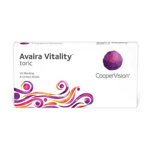 Линзы контактные CooperVision Avaira Vitality toric 6 шт. -3,5/0,75/150 в Аптека Невис