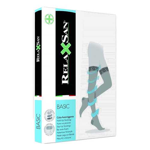 Чулки компрессионные Relaxsan stay-up 140 den р.3 на резинке телесные в Аптека Невис