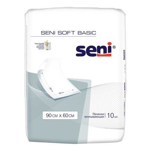 Пеленки SENI Soft Basic 90 x 60 см B010-J03 10 шт. в Аптека Невис