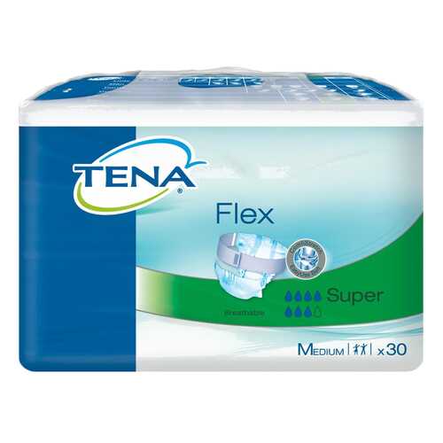 Подгузники для взрослых с поясом, M, 30 шт. Tena Flex Super в Аптека Невис