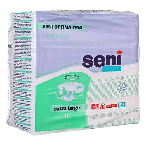 Подгузники для взрослых с поясом, XL, 10 шт. Seni Optima Trio в Аптека Невис