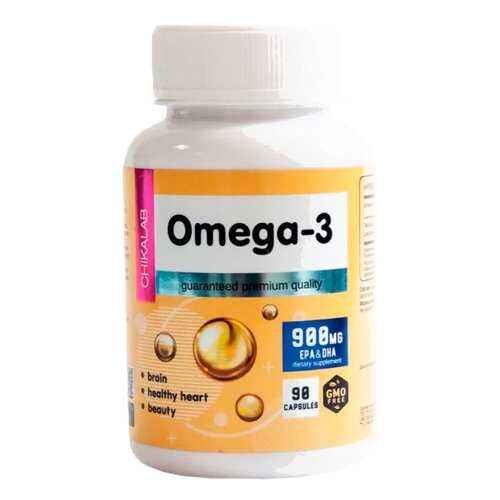 Омега-3 рыбий жир Chikalab Omega-3 900 мг капсулы 90 шт. в Аптека Невис