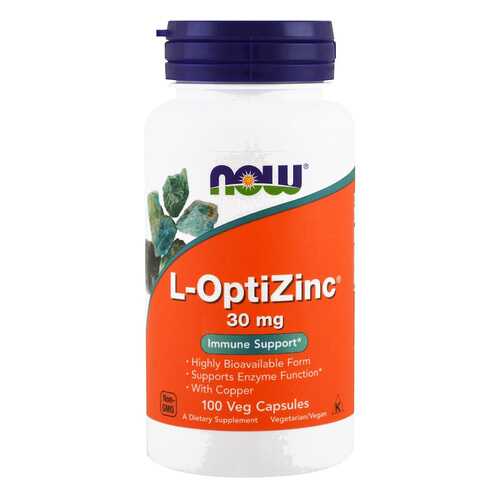 Цинк NOW L-OptiZinc 100 капс. в Аптека Невис