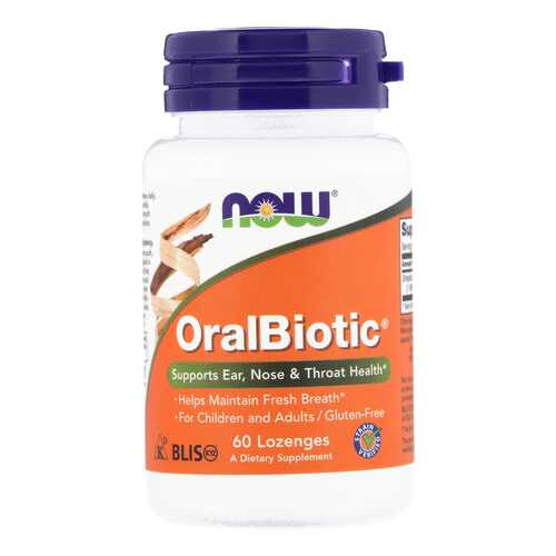 Добавка для иммунитета NOW OralBiotic 60 пастилок в Аптека Невис
