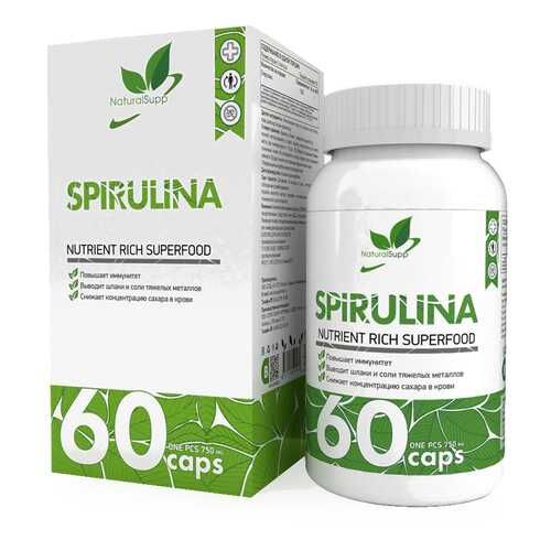 Добавка Спирулина NATURALSUPP Spirulina капсулы 60 шт. в Аптека Невис