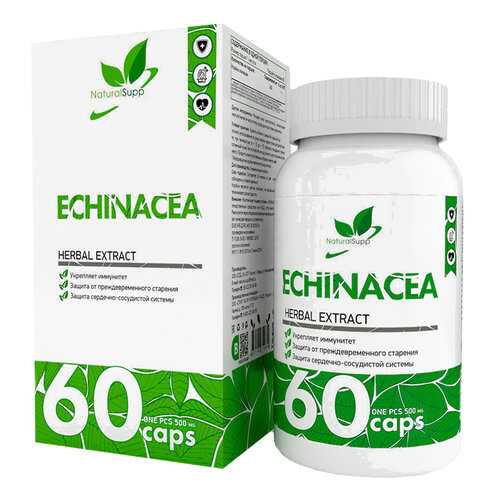 Эхинацея добавка для иммунитета NaturalSupp Echinacea 500 мг капсулы 60 шт. в Аптека Невис