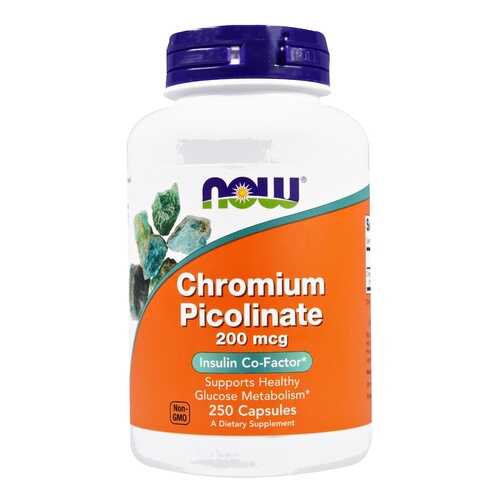 Хром NOW Chromium Picolinate 250 капс. без вкуса в Аптека Невис