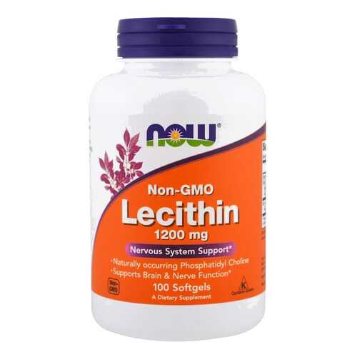 Лецитин NOW Lecithin 100 капс. натуральный в Аптека Невис