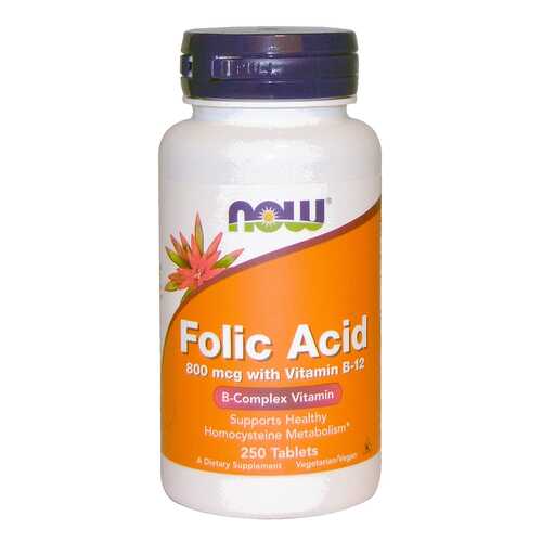 Фолиевая кислота NOW Folic Acid 250 табл. в Аптека Невис