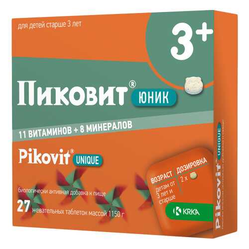 Пиковит Юник таблетки жев. №27 в Аптека Невис